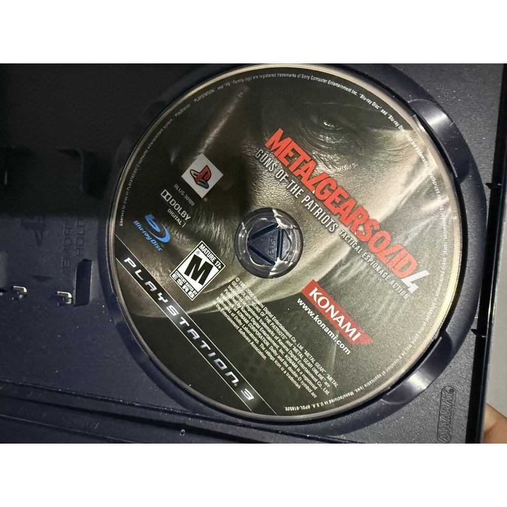 Playstation 3 PS3 Metal Gear Solid 4: Guns of the Patriots DISC ONLY